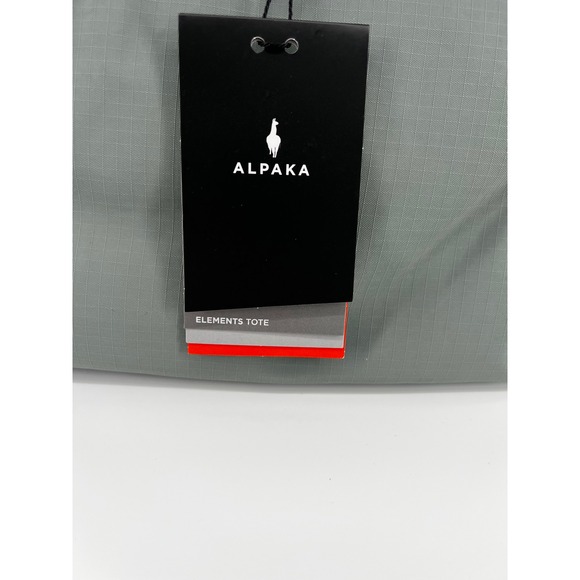 ALPAKA Elements Tote Grey Axoflux Water Bottle Pockets Medium NEW - Picture 2 of 7